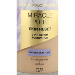 Max Factor Miracle Pure 2in1 Skin Reset Serum Foundation Light - 17.49 euro