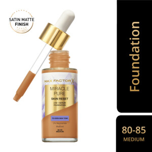 Max Factor Miracle Pure 2in1 Skin Reset Serum Foundation Medium - 24.99 euro