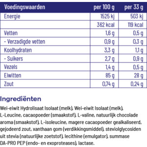 Vitakruid Elite Whey Protein Chocolade - 38.39 euro