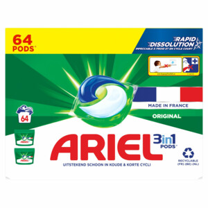 Ariel 3in1 Wasmiddel Pods Original - 17.45 euro