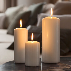 SPAAS Cilinderkaars Ivoor 80/200 mm ± 100 branduren - 6.35 euro