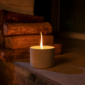 4x SPAAS Urban Flame Buitenkaars cementlook ± 15 branduren - 23.21 euro
