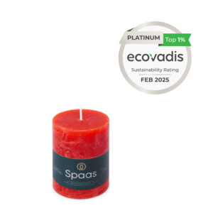 SPAAS Rustieke Pillarkaars ± 35 branduren Rood - 2.79 euro
