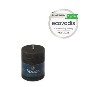 SPAAS Rustieke Pillarkaars ± 35 branduren Zwart - 2.59 euro