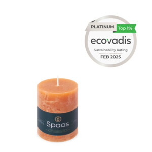 SPAAS Rustieke Pillarkaars ± 35 branduren Oranje - 2.69 euro