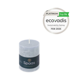 SPAAS Rustieke Pillarkaars ± 35 branduren Lichtblauw - 3.15 euro