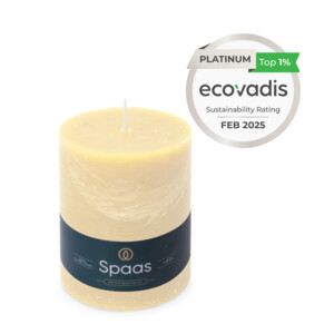 SPAAS Rustieke Pillarkaars ± 95 branduren Ivoor - 8.19 euro
