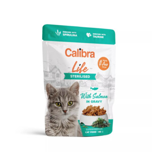 28x Calibra Life Sterilised Kattenvoer Nat Zalm in Gelei