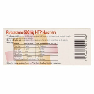 Healthypharm Paracetamol 500 mg - 1.29 euro