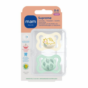 MAM Fopspeen Supreme Silikon 0-6 mnd Universeel - 9.59 euro
