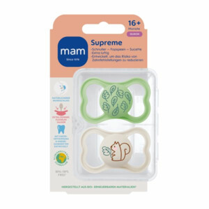 MAM Fopspeen Supreme Silikon 16+ mnd Universeel - 9.59 euro
