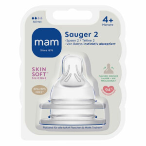 MAM Flesspeen Maat 2 4+ mnd - 6.85 euro