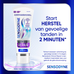 3x Sensodyne Tandpasta Clinical Repair Active White - 17.98 euro