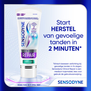 3x Sensodyne Tandpasta Clinical Repair Deep Clean - 17.98 euro