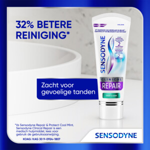 3x Sensodyne Tandpasta Clinical Repair Deep Clean - 17.98 euro