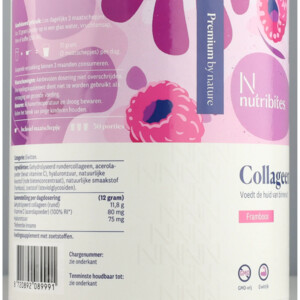 Nutribites Collageen Framboos Poeder - 35 euro