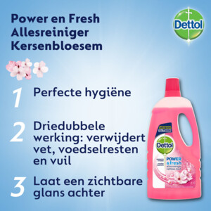 Dettol Allesreiniger Power & Fresh Kersenbloesem - 6.99 euro