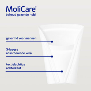 4x Molicare Premium Men Pad 2 Druppels 330 ml Absorptie - 25.19 euro