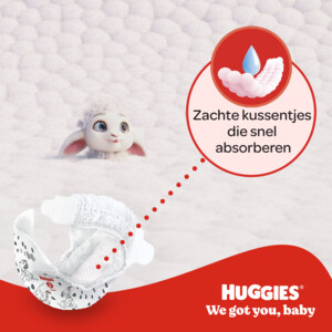 3x Huggies Little Movers Luiers Maat 6 (15 - 30 kg) - 45.99 euro