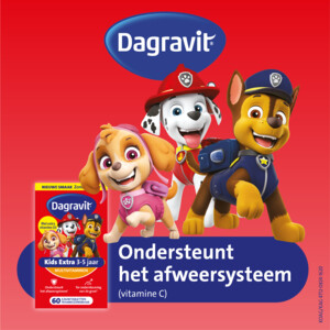 Dagravit Multivitamine Kids Extra 3-5 Jaar Paw Patrol - 10.65 euro