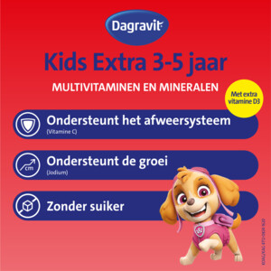 Dagravit Multivitamine Kids Extra 3-5 Jaar Paw Patrol - 10.65 euro