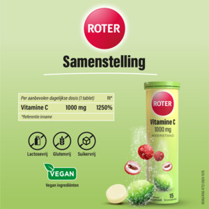 2x Roter Vitamine C 1000 mg Lime- Lychee - 8.02 euro
