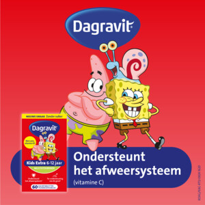 Dagravit Multivitamine Kids Extra 6-12 Jaar Spongebob - 11.29 euro