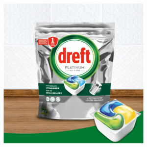 Dreft Vaatwastabletten Platinum All In One Original - 42.99 euro