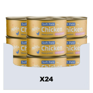 24x Prins Soft Paté Kattenvoer Nat Kip
