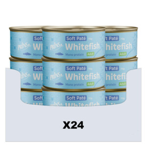 24x Prins Soft Paté Kattenvoer Nat Witvis