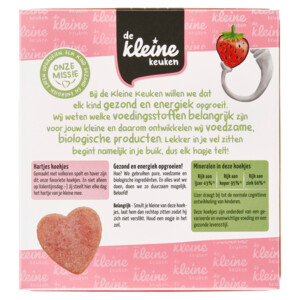 4x de Kleine Keuken Bio Hartjeskoekjes Aardbei - 12.47 euro
