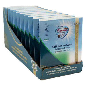10x Renske Vers Gestoomd Complete Menu Hondenvoer Nat Kalkoen & Gans Graanvrij