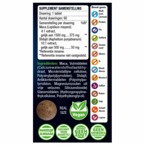 Lucovitaal Maca & Shilajit Puur - 19.99 euro