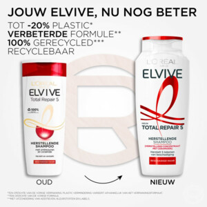 6x L'Oréal Elvive Total Repair 5 Shampoo - 24.44 euro