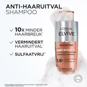 3x L'Oréal Elvive Fiber Booster Anti-Haaruitval Shampoo - 31.48 euro