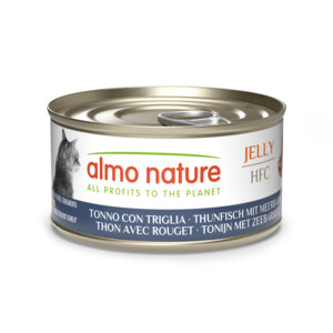 24x Almo Nature HFC Kattenvoer Nat Blikje Tonijn & Zeebarbeel