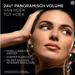 L'Oréal Mascara Panorama All Night Black - zwart - 16.95 euro