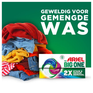 4x Ariel 3in1 Wasmiddel Pods The Big One Color - 46.45 euro