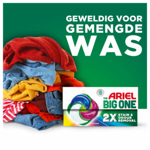 Ariel 3in1 Wasmiddel Pods The Big One Color - 29.99 euro