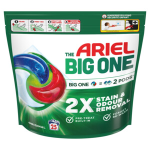 Ariel 3in1 Wasmiddel Pods The Big One Original - 9.99 euro