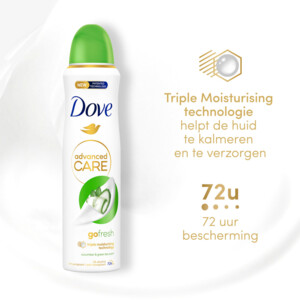 Dove Deodorant Spray Advanced Care Cucumber & Green Tea - 4.19 euro