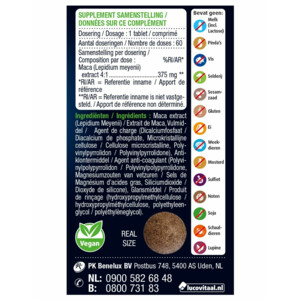 Lucovitaal Maca Super 1500mg - 17.99 euro