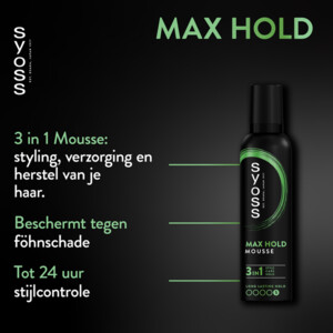 6x Syoss Max Hold Haarmousse - 26.39 euro