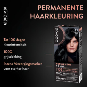 Syoss Baseline Haarverf 1-1 Zwart - 8.25 euro
