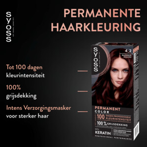 Syoss Baseline Haarverf 4-2 Mahonie - 13.55 euro