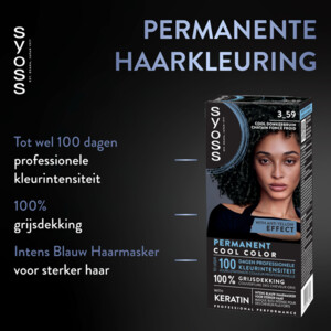 Syoss Baseline Haarverf 3-59 Cool Donkerbruin - 7.49 euro