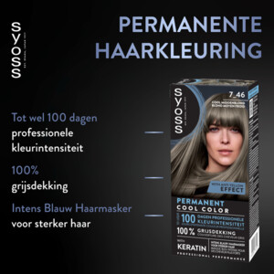 Syoss Baseline Haarverf 7-46 Cool Middenblond - 8.49 euro