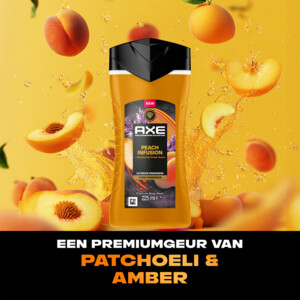 3x Axe Douchegel Peach Infusion - 14.58 euro