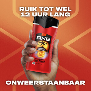 12x Axe 3-in-1 Douchegel Sunset Fresh - 33.79 euro