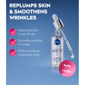 3x NIVEA Cellular Filler Hyaluron Vullend Serum - 80.63 euro